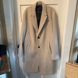 Zara Wool Blend Coat Double Breasted $269 Retail